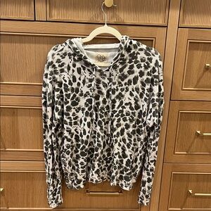 Chaser Leopard Print Hoodie super soft!